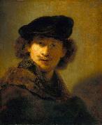 Rembrandt Peale Self-Portrait with Velvet Beret Sweden oil painting artist